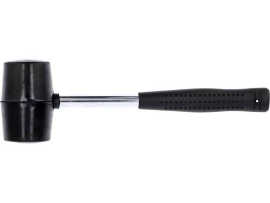  RUBBER MALLET WITH TUBULAR STEEL HANDLE