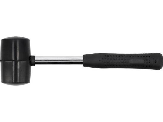  RUBBER MALLET WITH TUBULAR STEEL HANDLE