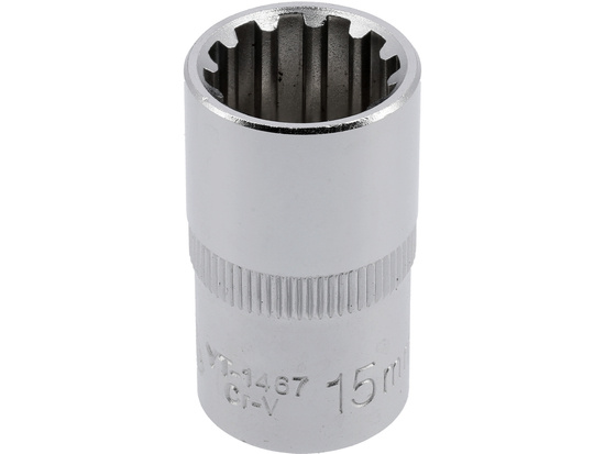  SPLINE SOCKET 1/2'', 15 MM