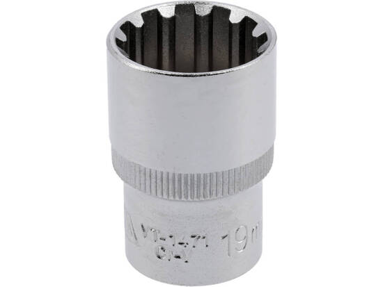  SPLINE SOCKET 1/2'', 19 MM