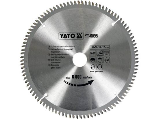  TCT CIRCULAR SAW BLADE FOR ALUMINIUM 250X30X100 MM