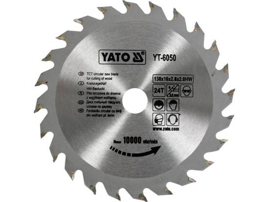  TCT CIRCULAR SAW BLADE FOR CUTTING WOOD 130X24X16 MM