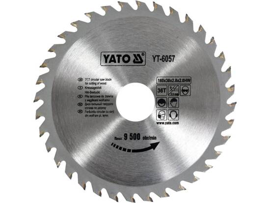  TCT CIRCULAR SAW BLADE FOR CUTTING WOOD 160X36X30 MM