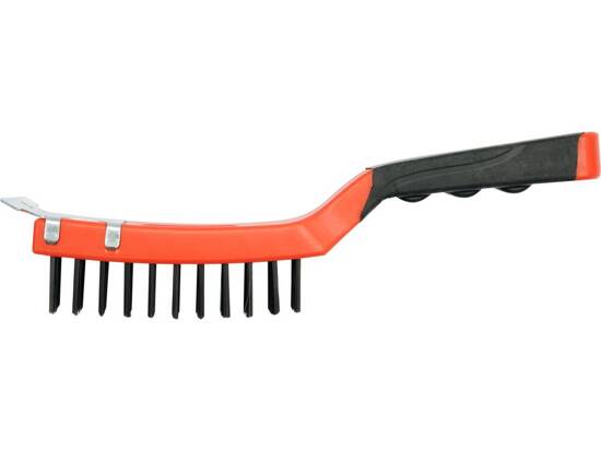  WIRE BRUSH WITH PLASTIC HANDLE