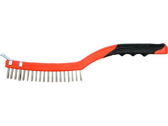  WIRE BRUSH WITH PLASTIC HANDLE