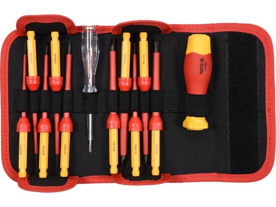 12PCS INSULATED CHANGEABLE SCREWDRIVER SET VDE