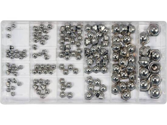 150 PCS STAINLESS STEEL METRIC NUTS ASSORTMENT