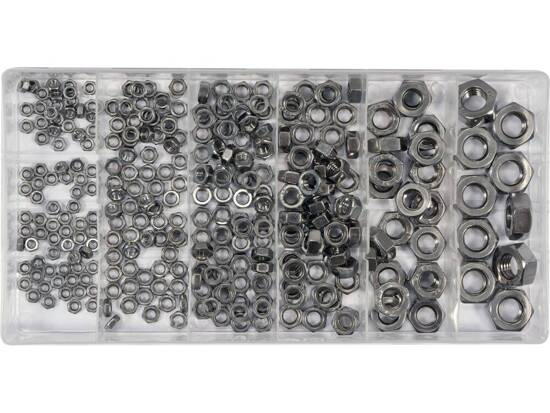 300 PCS STAINLESS STEEL METRIC NUTS ASSORTMENT