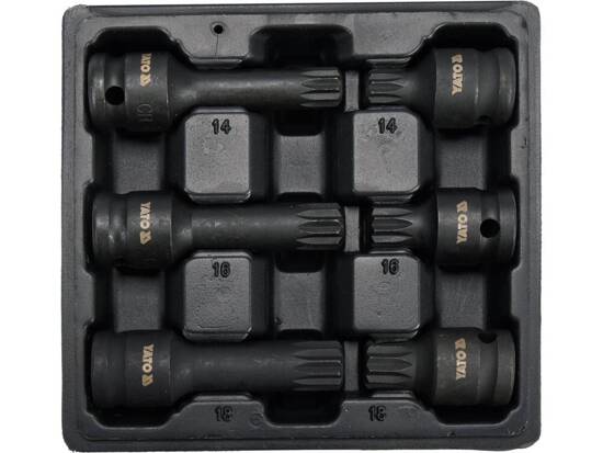 6PCS SPLINE IMPACT SOCKET SET 1/2"