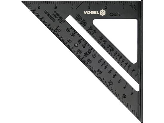 ALUMINIUM TRIANGLE RULER  WITH A FOOT 250MM