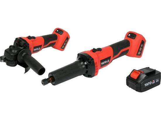 ANGLE GRINDER AND STRAIGHT GRINDER SET WITH BATTERY AND CHARGER 18V (1*4,0AH)