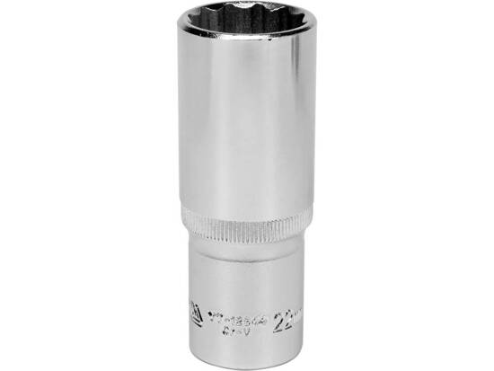 BIHEXAGONAL SOCKET 22MM 1/2" 12PT CV