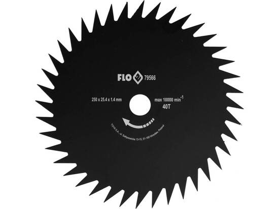 BRUSHCUTTER SAW BLADE 40T 250 / 25,4MM