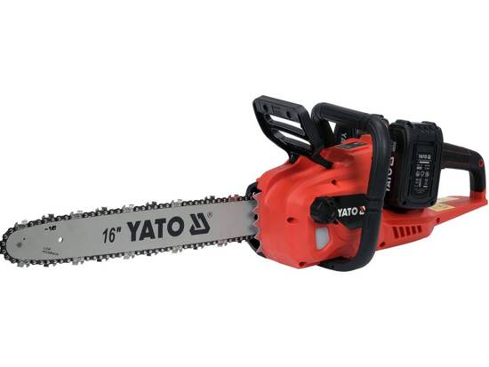 CHAINSAW 36V, GUIDE BAR 16'', 15 M/S - 2X BATTERY 2 AH AND DOUBLE CHARGER