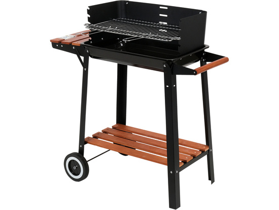 CHARCOAL GRILL WITH SIDE SHELF GRATE 48X26.5CM