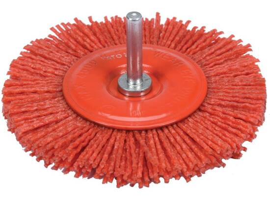 CIRCULAR BRUSH 100MM NYLON FOR DRILL