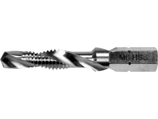 COMBINED DRILL TAP M6 HEX