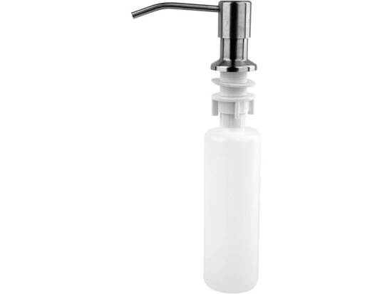 COUNTERTOP SOAP DISPENSER BRUSHED STEEL