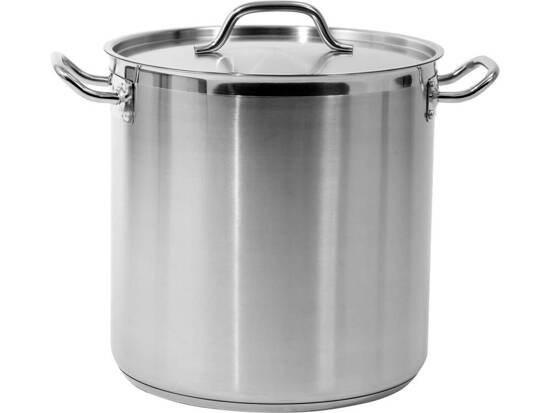 DEEP STOCKPOT WITH LID SS 32X32CM 25,7L