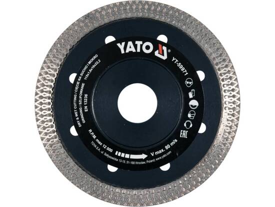 DIAMOND BLADE FOR CUTTING AND GRINDING CERAMICS 115MM