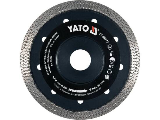 DIAMOND BLADE FOR CUTTING AND GRINDING CERAMICS 125MM