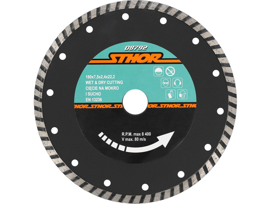 DIAMOND BLADE "TURBO" - 180MM