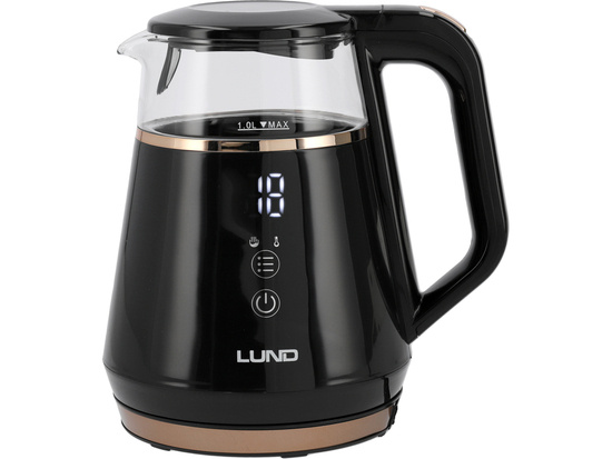 ELECTRIC KETTLE 1L, TEMPERATURE CONTROL, BLACK