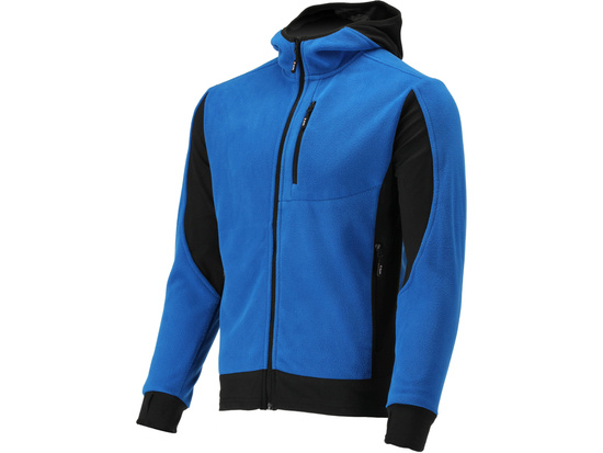 FLEECE JACKET W. HOOD SARNA BLUE S. 2XL