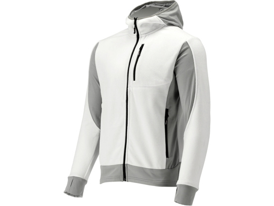 FLEECE JACKET W. HOOD SARNA WHITE S. 2XL