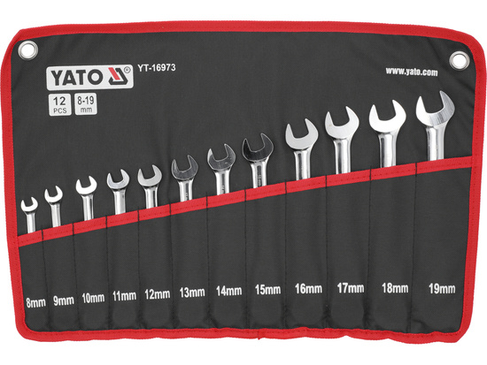 FLEXIBLE RATCHET COMBINATION WRENCH SET 12PCS