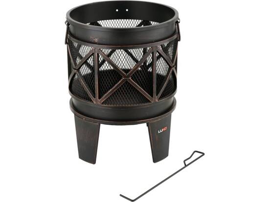 GARDEN STEEL FIRE BASKET 42CM