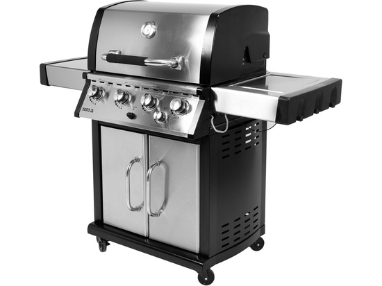 GAS BBQ GRILL YOKATE 4+1 STAINLESS STEEL 17,5KW