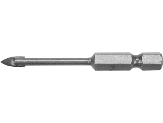 GLASS AND TILE DRILL WITH HEX SHANK 4MM