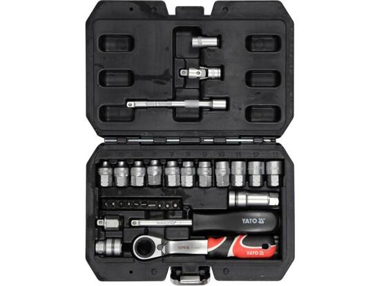 GO THROUGH SPLINE SOCKET SET 29PCS 1/4"