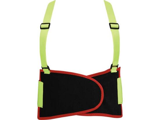 HIGH VISIBILITY BACK SUPPORT BELT,YELLOW 2XL