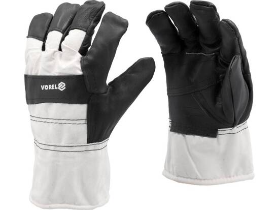 INSULATED COTTON-LEATHER GLOVES SIZE 11"/ L