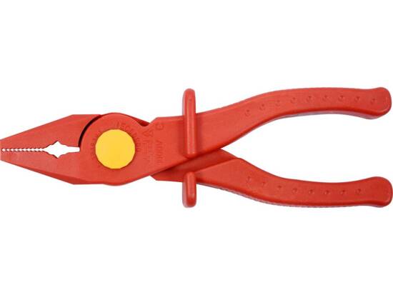 INSULATED FLAT NOSE PLIERS, PLASTIC, SIZE: 200MM VDE