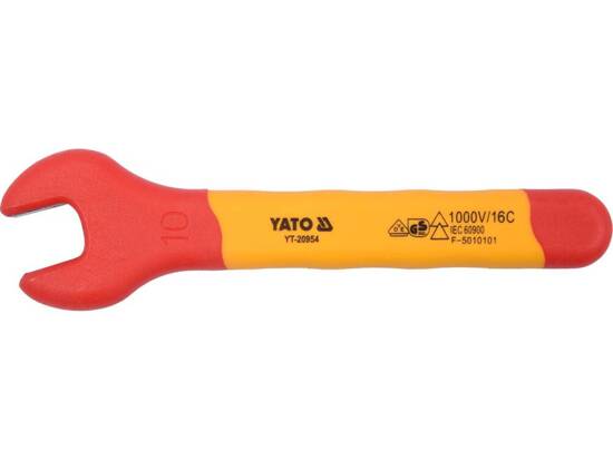 INSULATED OPEN END WRENCH SIZE: 10MM VDE