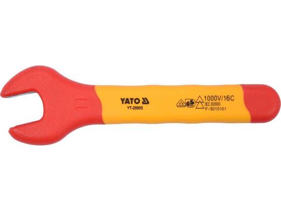 INSULATED OPEN END WRENCH SIZE: 11MM VDE