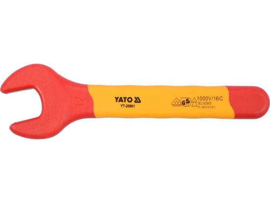 INSULATED OPEN END WRENCH SIZE: 17MM VDE