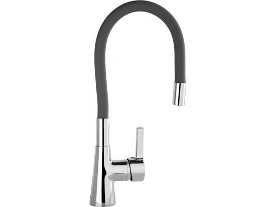 KITCHEN FAUCET DARK GRAY WITH FLEXIBLE SPOUT