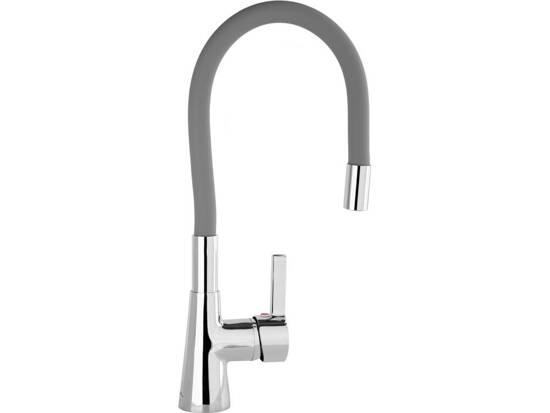 KITCHEN FAUCET LIGHT GRAY WITH FLEXIBLE SPOUT