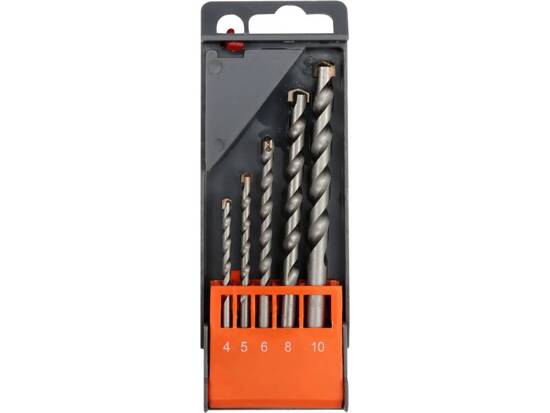 MASONRY DRILL BIT SET 4, 5, 6, 8, 10MM