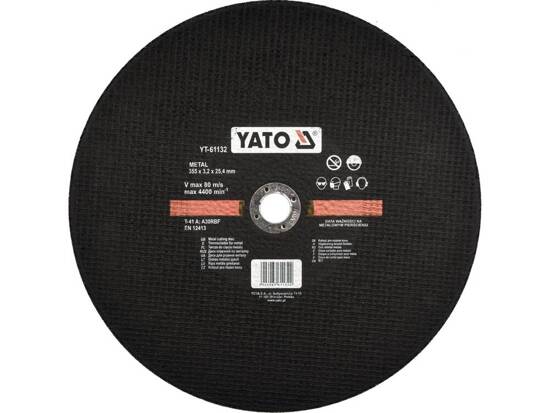 METAL CUTTING DISC 355X3,2X25,4MM FOR YT-61132
