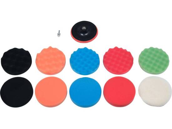 POLISHING PAD KIT 150MM M14 12PCS