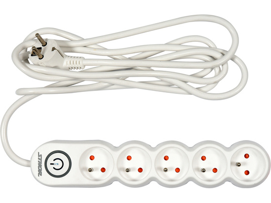 POWER STRIP WITH GROUND 5S 3M