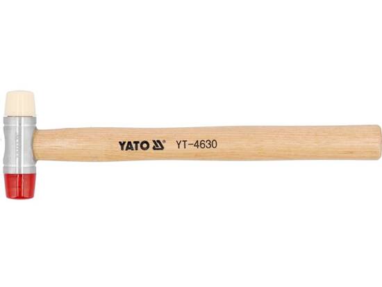 PU / NYLON HEADS MALLET WITH WOODEN HANDLE