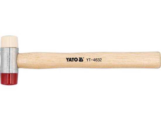 PU / NYLON HEADS MALLET WITH WOODEN HANDLE