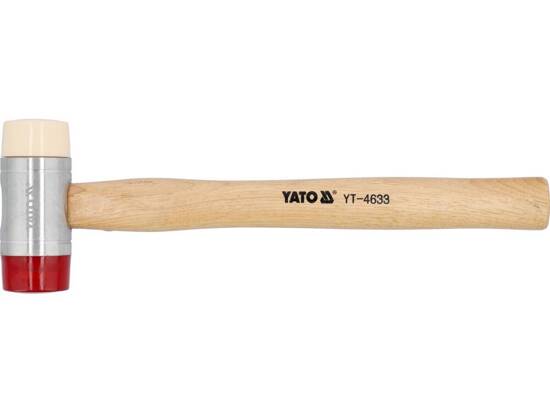 PU / NYLON HEADS MALLET WITH WOODEN HANDLE