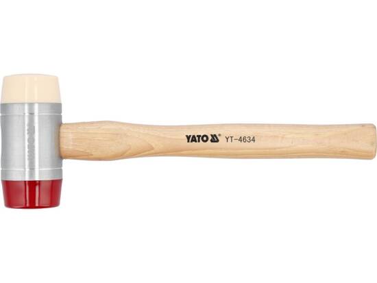 PU / NYLON HEADS MALLET WITH WOODEN HANDLE